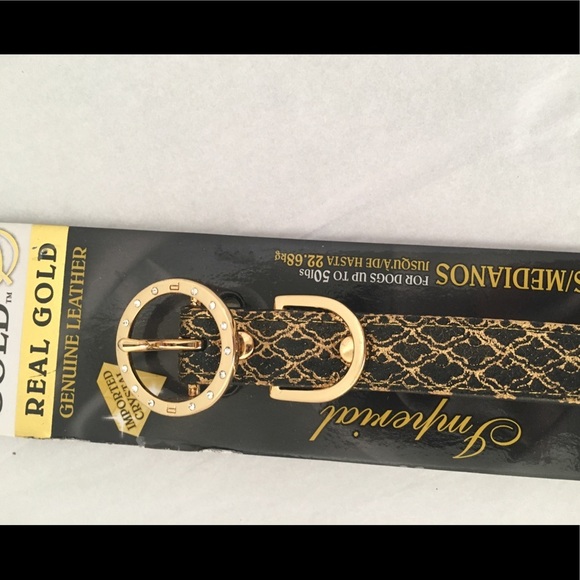 Aspen Gold Black/Gold Collar - Picture 4 of 5